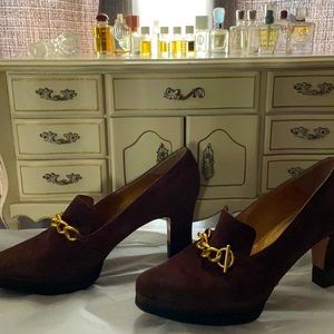Bally suede shoes